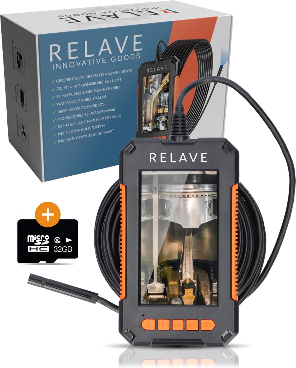 Relave Inspectiecamera met Scherm 10 meter